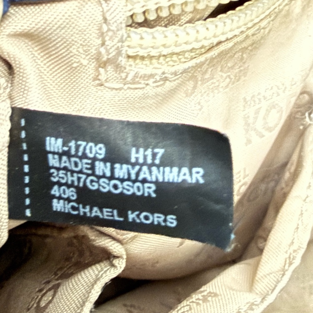 Michael Kors Blue Floral Crossbody Bag - Picture 6 of 7